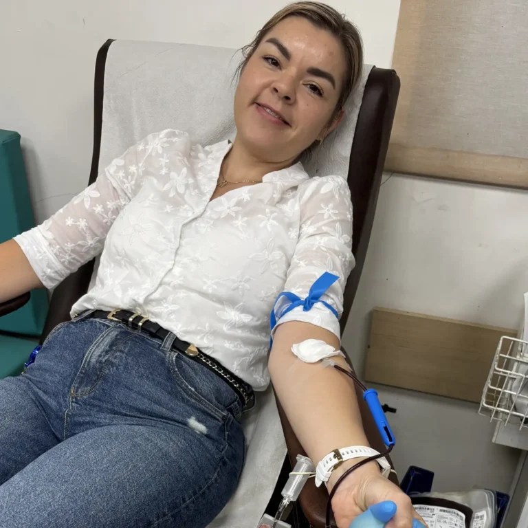 מילנה גיללך תרמה דם במד"א חולון ב- 18/11/2025